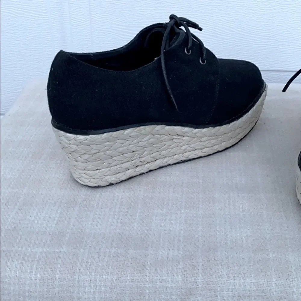COPY - Shoemint Color block Platform Espadrille